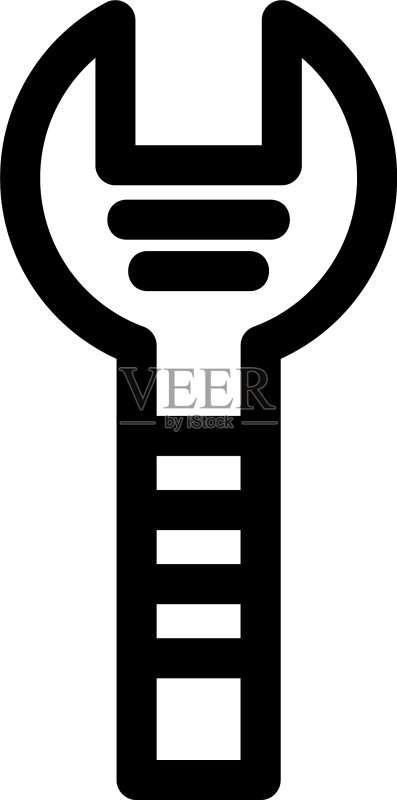 扳手图标或标志孤立符号图标素材