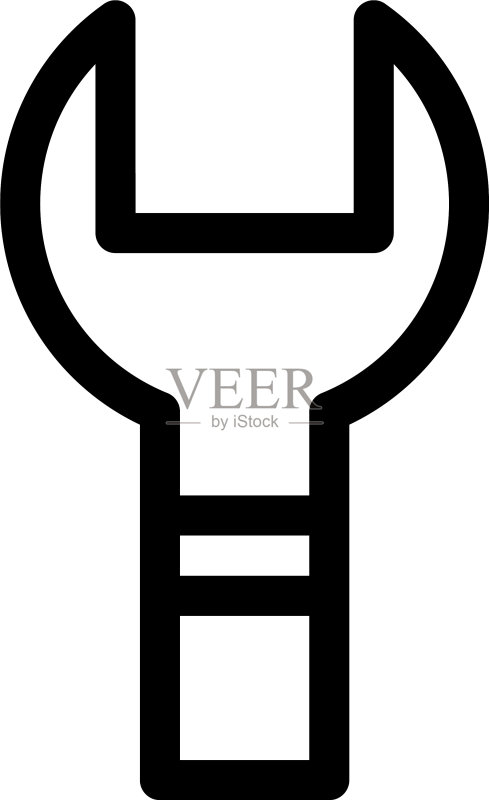 扳手图标或标志孤立符号图标素材