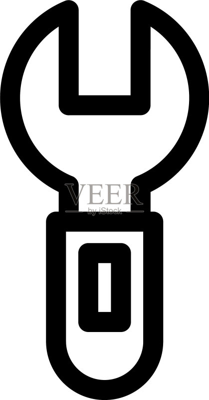 扳手图标或标志孤立符号图标素材