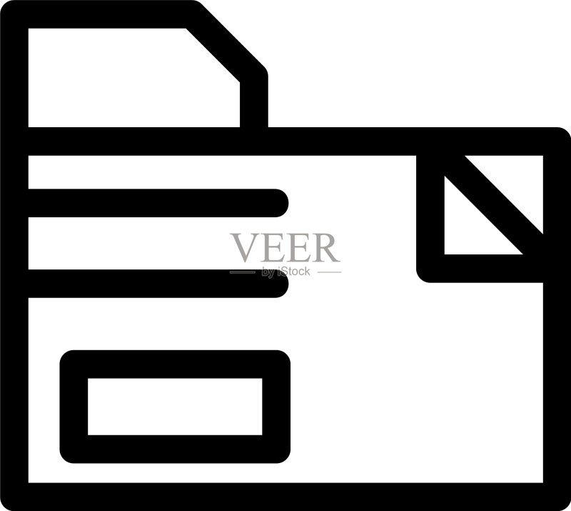文件夹图标或Logo独立标志符号图标素材