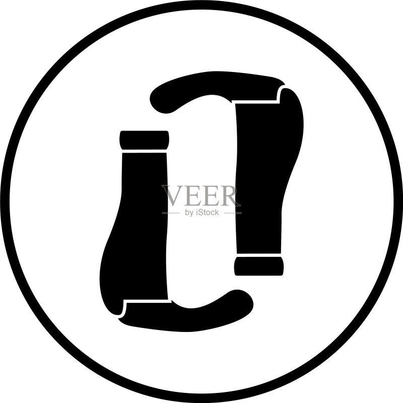 自行车租赁代替汽车租赁概念图标素材