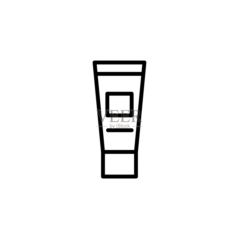 扁平风格化妆品软管UIUX图标图标素材