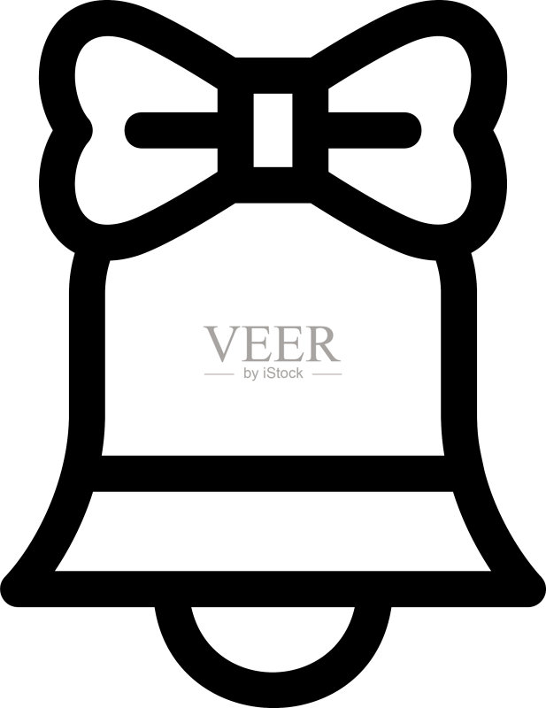 钟形标志或孤立标志符号图标素材