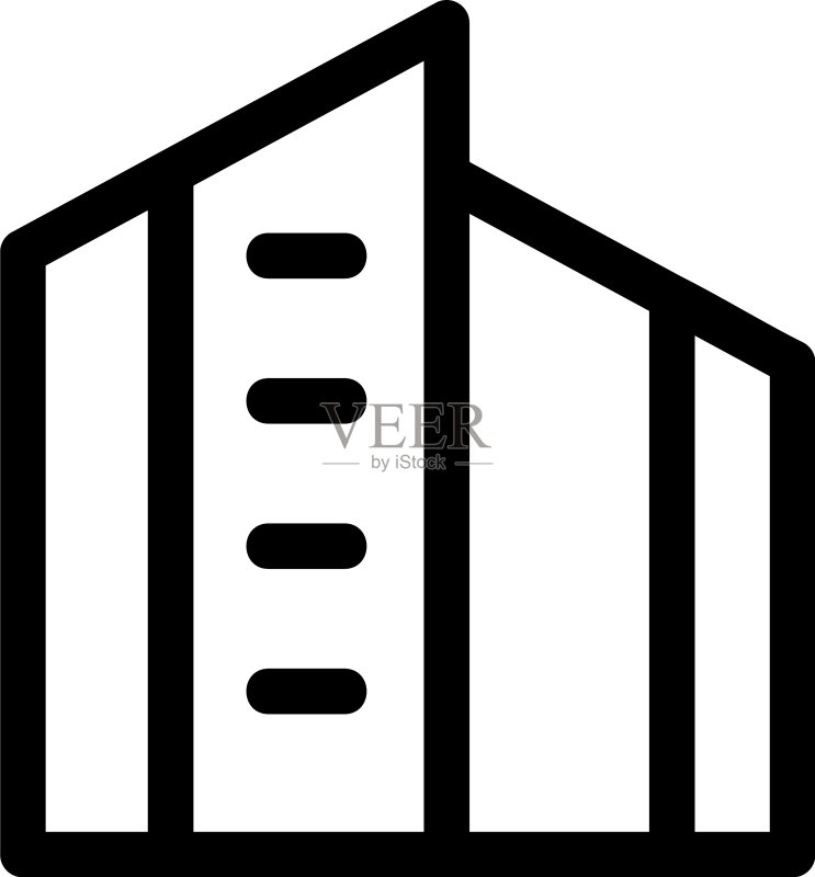 建筑图标或标志独立符号图标素材
