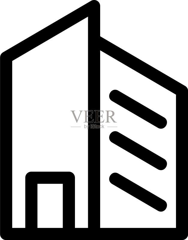 建筑图标或标志独立符号图标素材