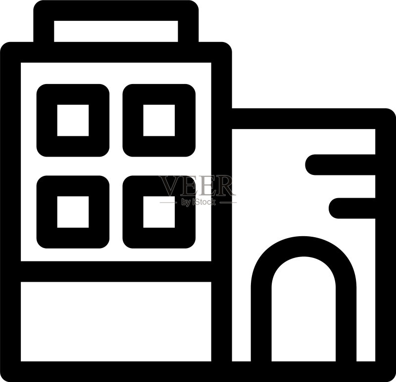 建筑图标或标志独立符号图标素材