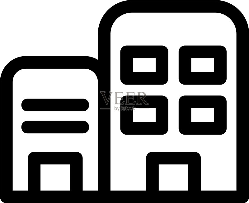 建筑图标或标志独立符号图标素材