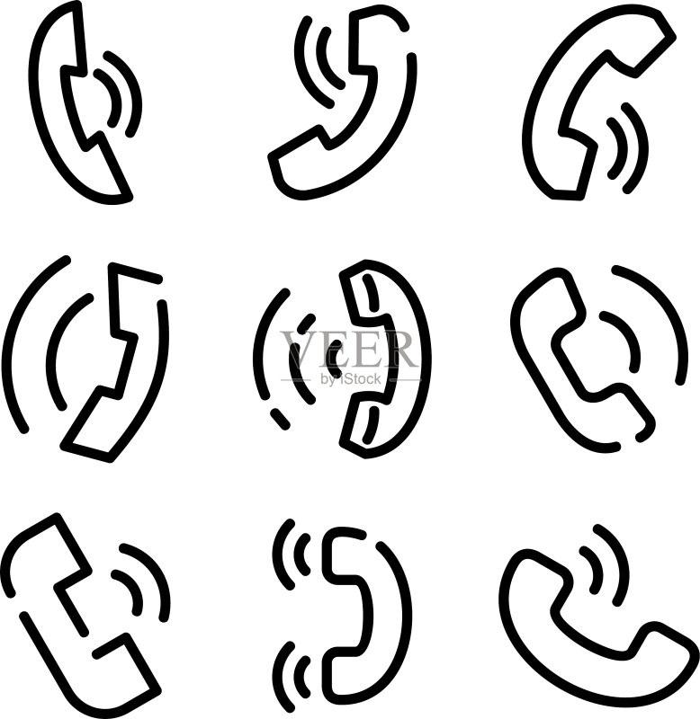 呼叫图标或logo独立符号图标素材