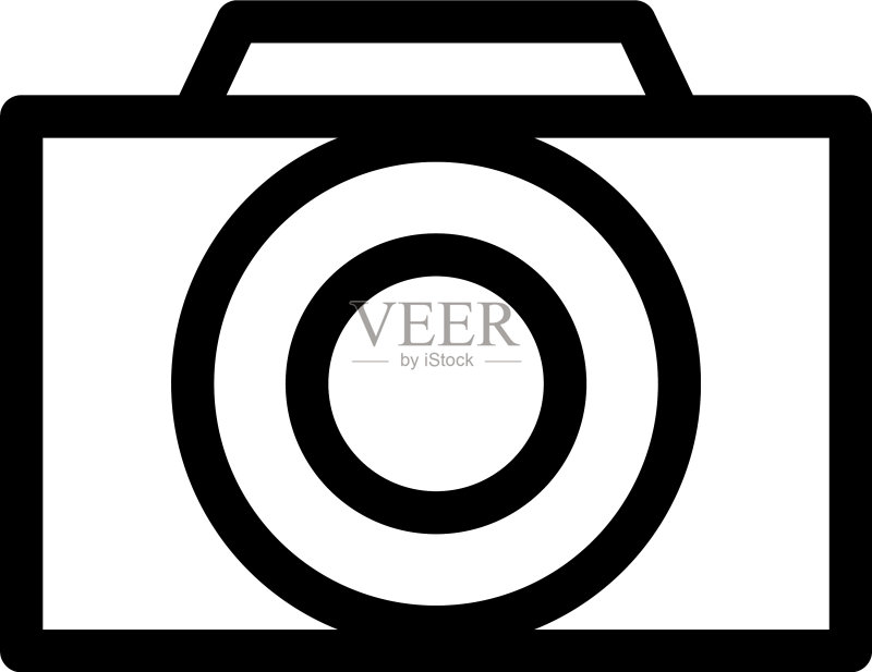 相机图标或标志孤立标志符号图标素材