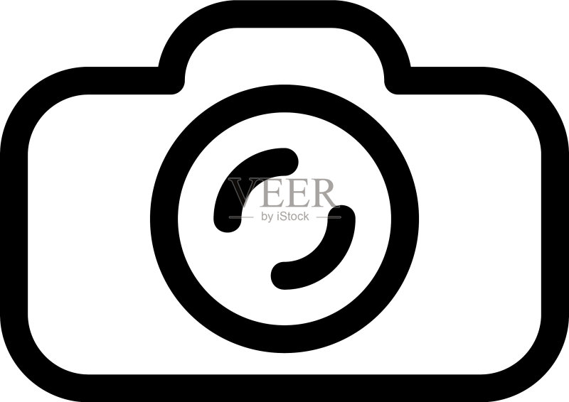 相机图标或标志孤立标志符号图标素材