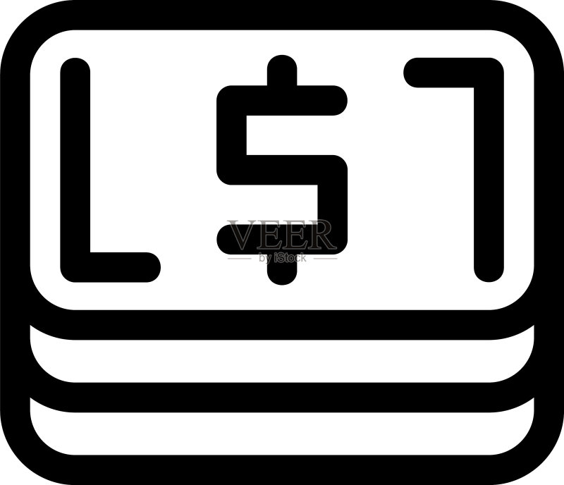 现金图标或标志孤立标志符号图标素材