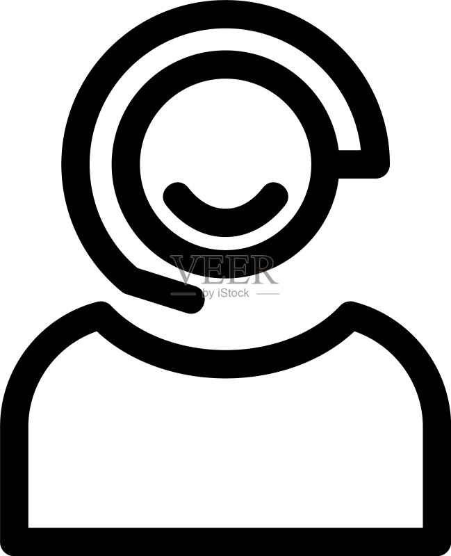客户图标或标志孤立符号图标素材