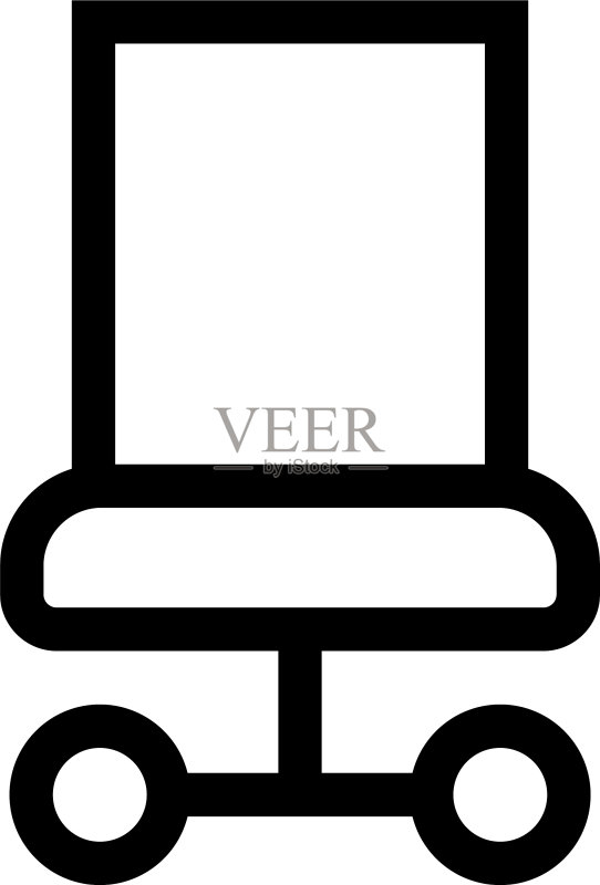 办公桌椅图标或logo图标素材