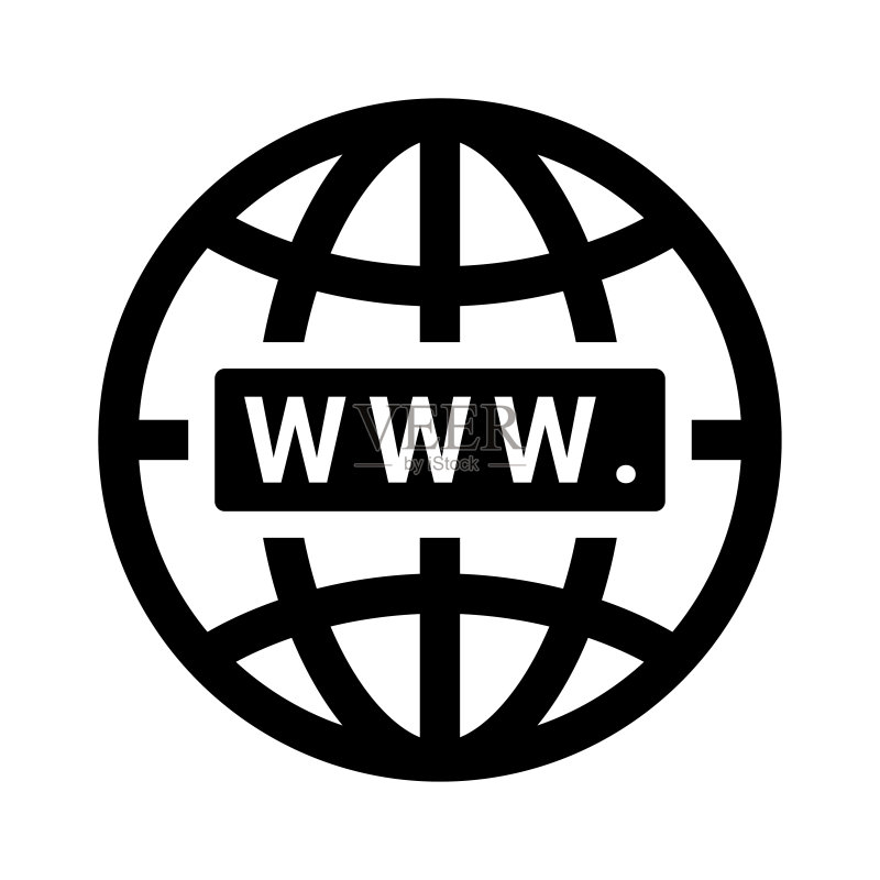 域名、互联网、网页图标黑色设计矢量图图标素材