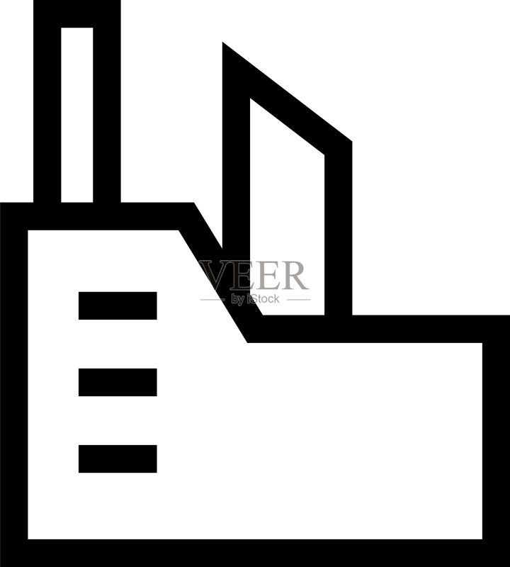 工厂图标或标志独立符号图标素材