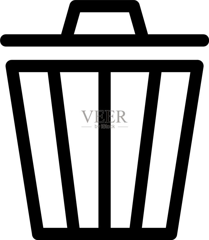 垃圾图标或标志图标素材