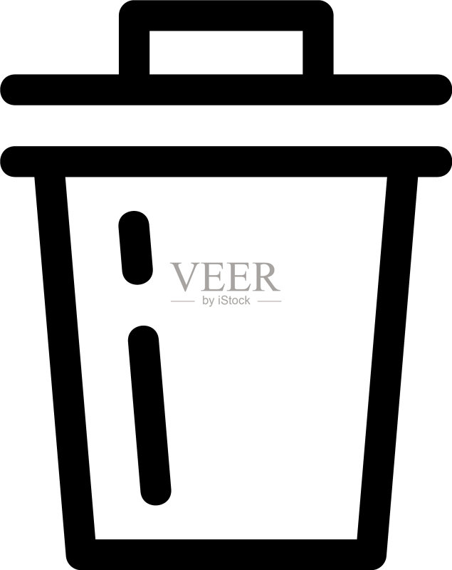 垃圾图标或标志图标素材