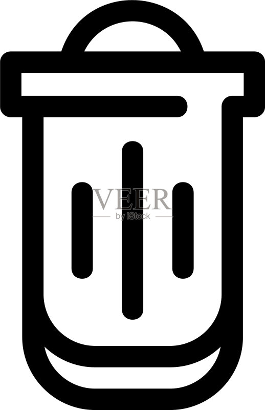垃圾图标或标志图标素材