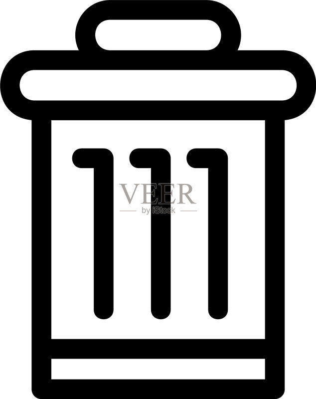垃圾图标或标志图标素材