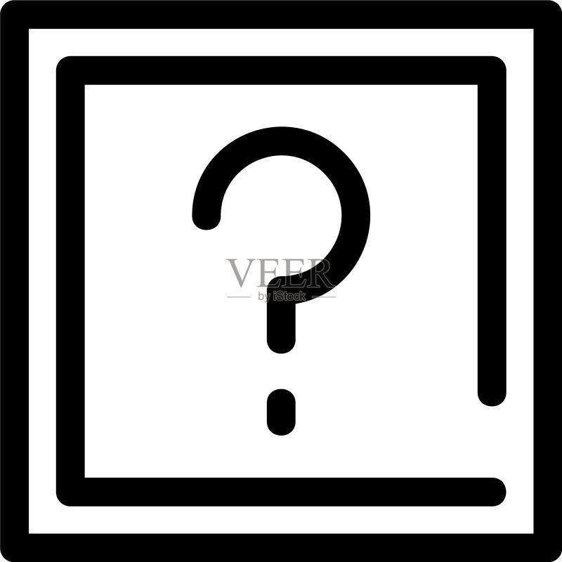 帮助图标或标志独立符号图标素材