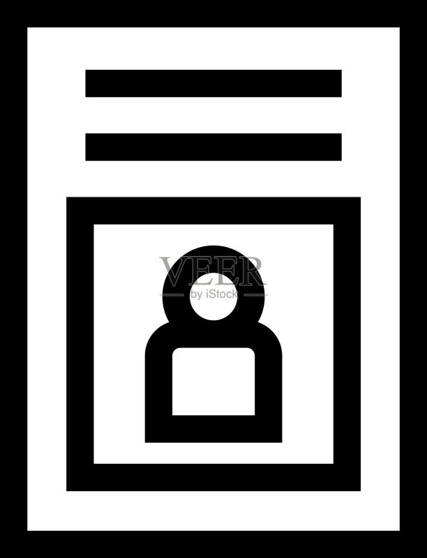 身份证件图标或标志(独立设计)图标素材