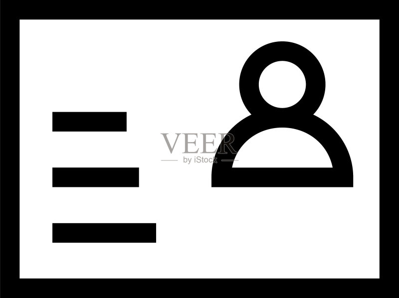 身份证件图标或标志(独立设计)图标素材