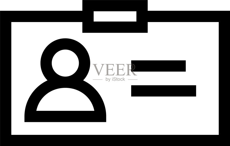 身份证件图标或标志(独立设计)图标素材