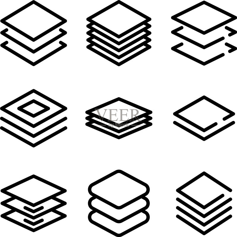 图层图标或Logo独立标志符号图标素材