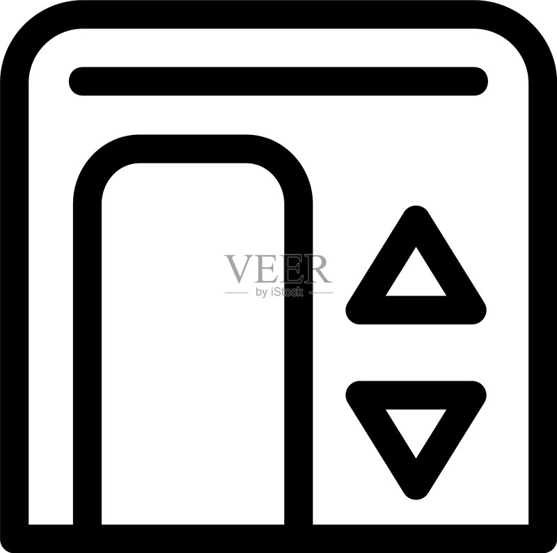 升降图标或标志图标素材