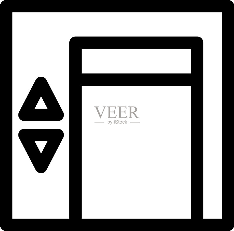 升降图标或标志图标素材