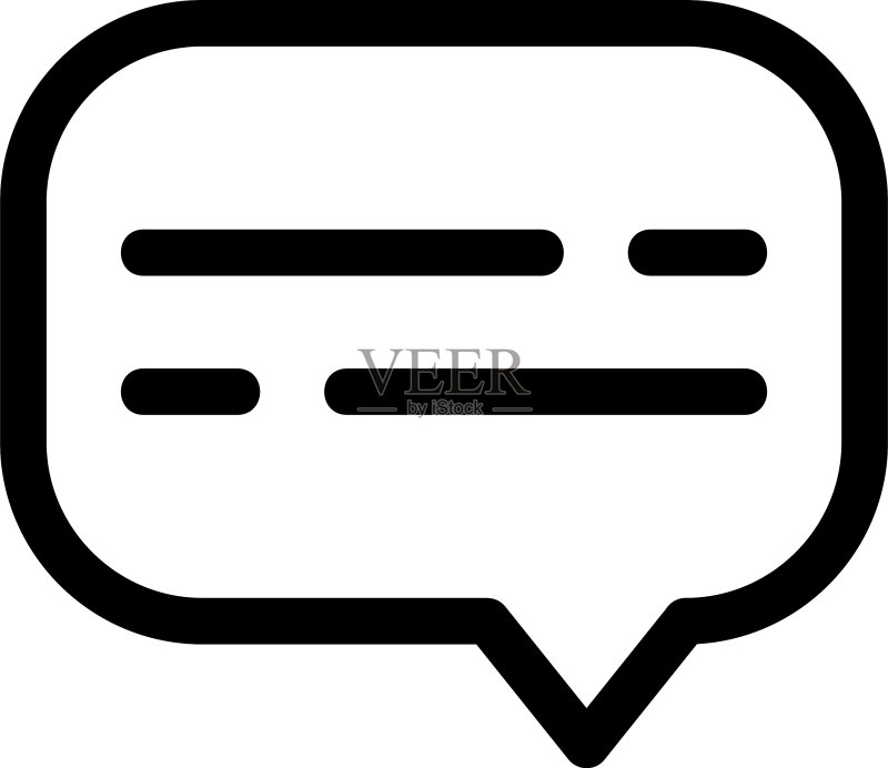 消息图标或徽标隔离符号图标素材