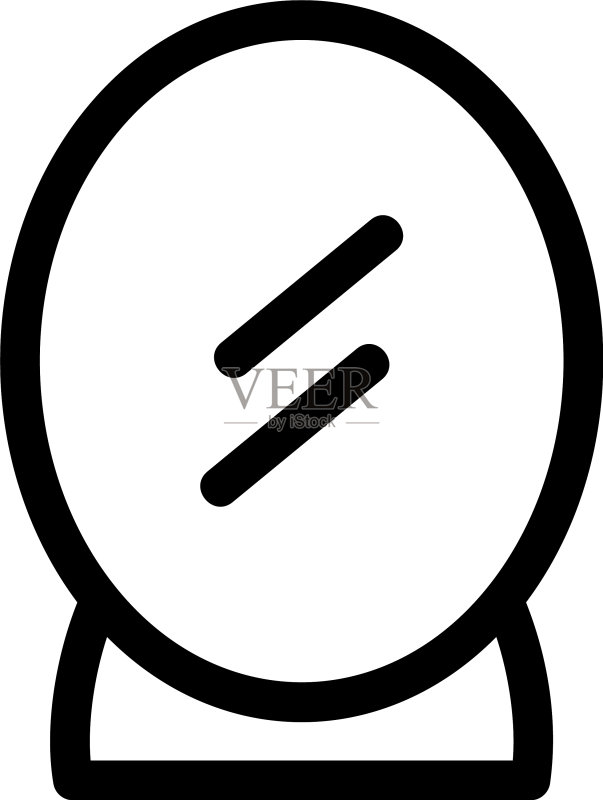镜子图标或标志图标素材