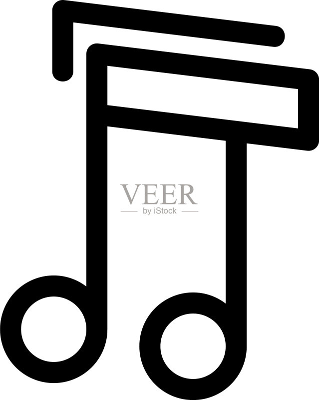 音乐图标或标志孤立符号符号图标素材