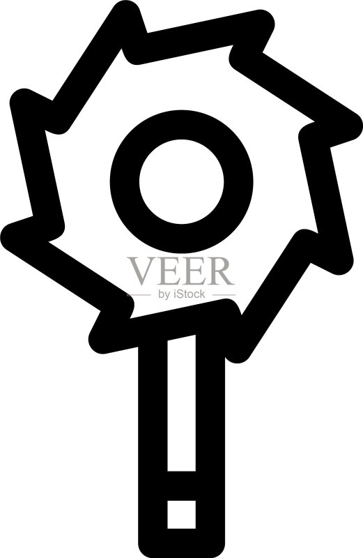 孤立的风车图标或标志符号图标素材