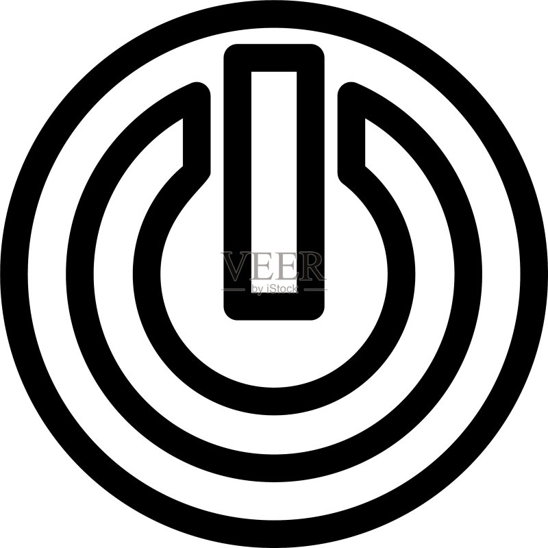 电源图标或标志图标素材