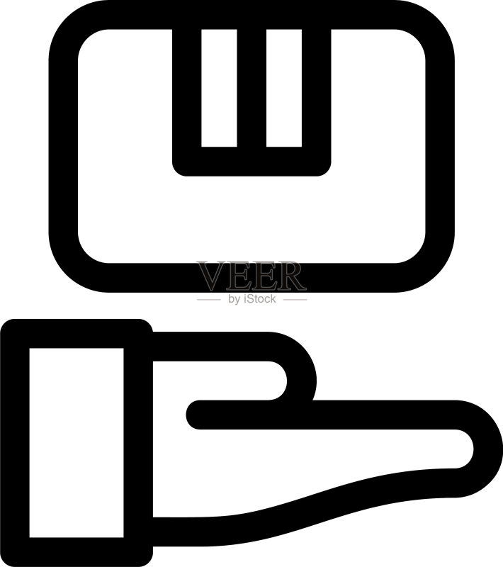 接收图标或标志隔离符号图标素材