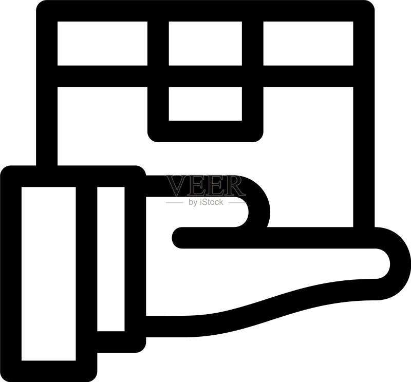 接收图标或标志隔离符号图标素材