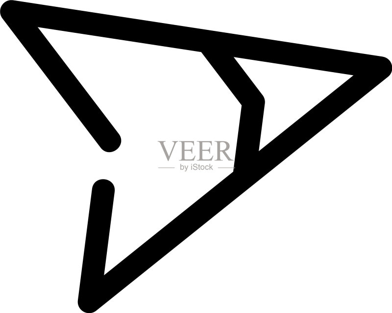 发送图标或标志隔离符号图标素材