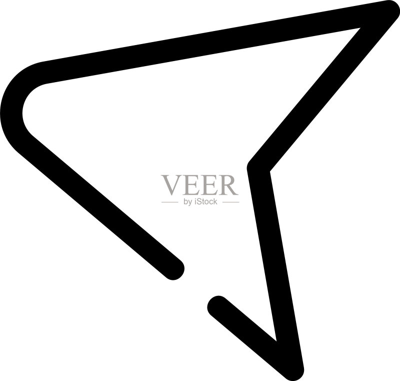 发送图标或标志隔离符号图标素材