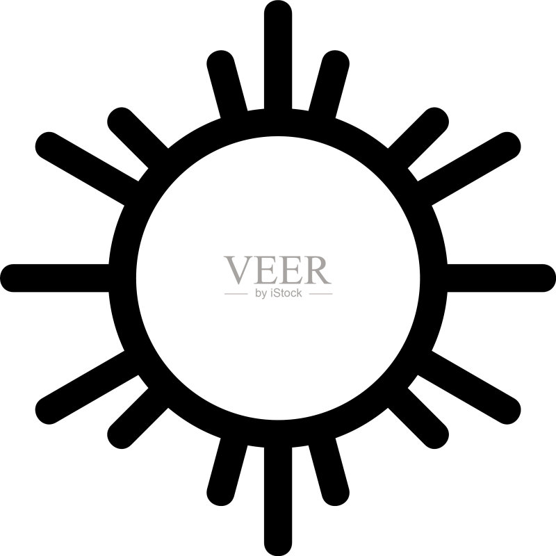 太阳图标或Logo图标素材