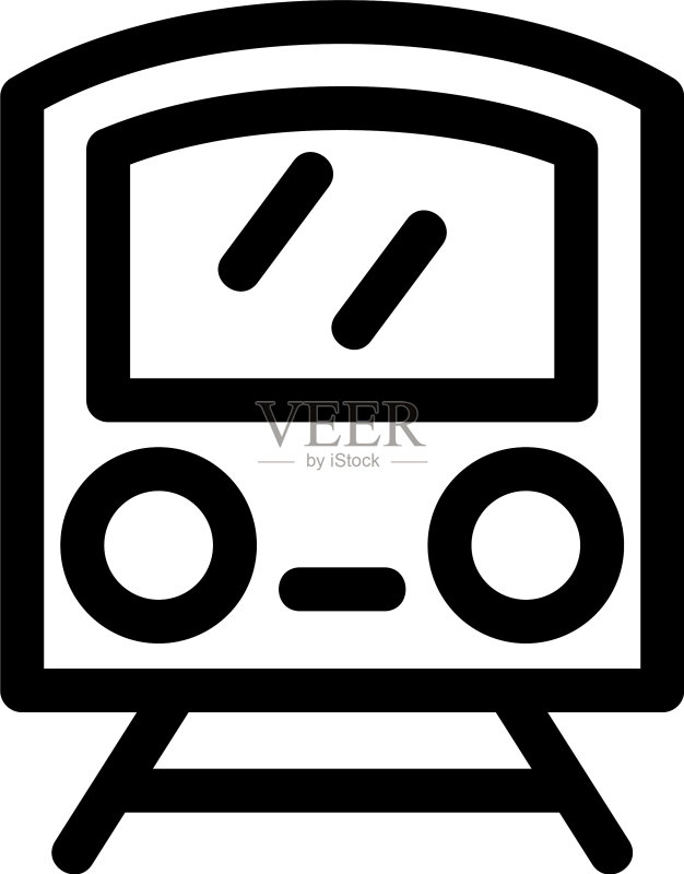 火车图标或Logo标志符号图标素材
