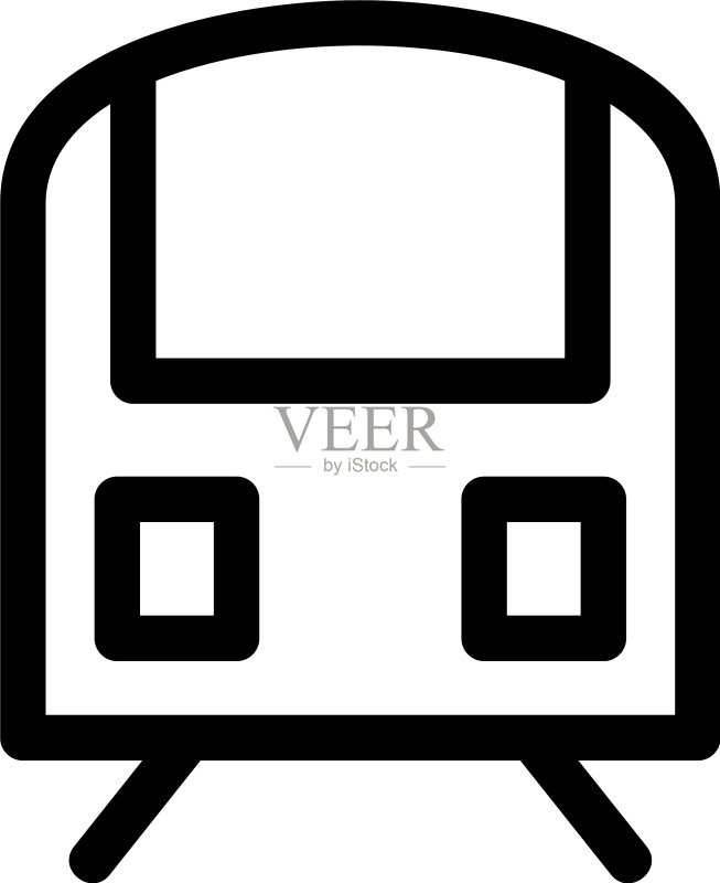 火车图标或Logo标志符号图标素材