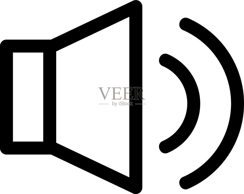 音量图标或徽标孤立符号图标素材