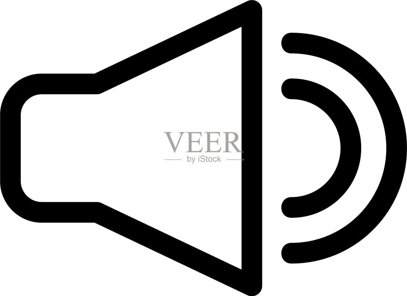 音量图标或徽标孤立符号图标素材
