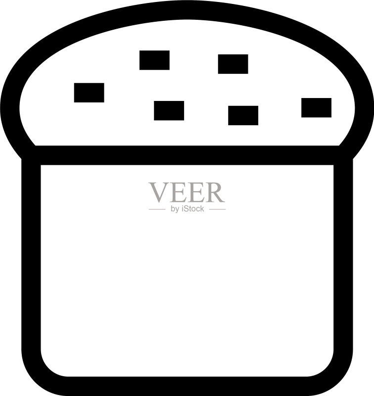 面包图标或Logo独立标志图标素材