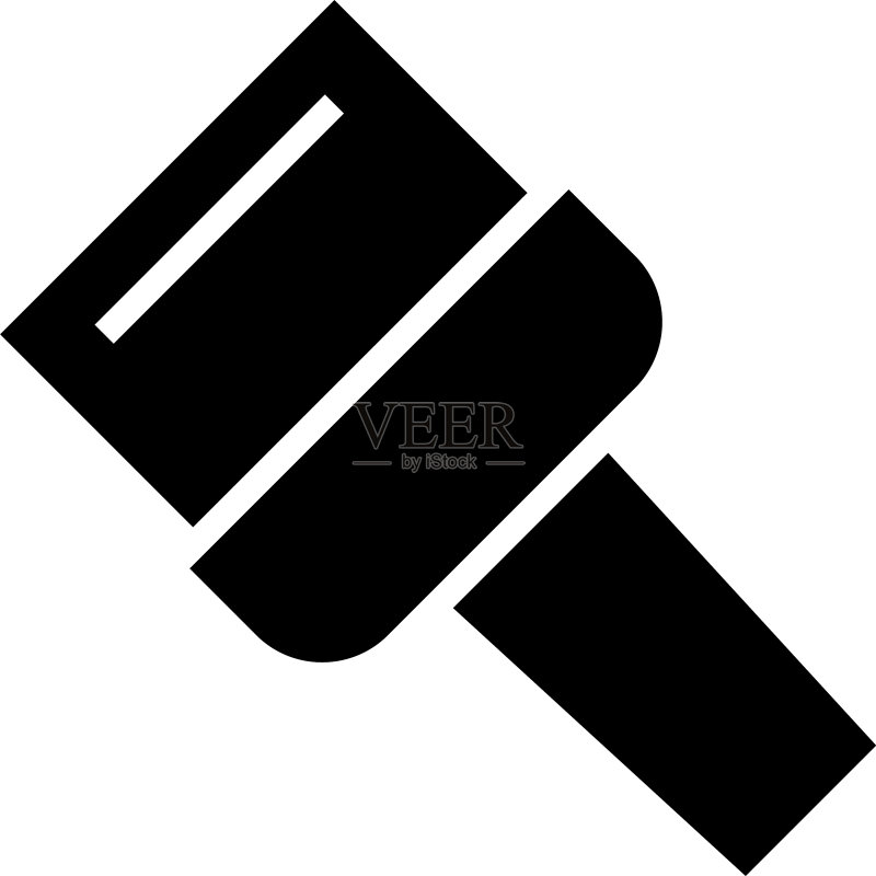 孤立的画笔图标或logo标志符号图标素材