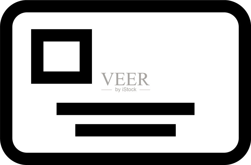 卡片图标或Logo孤立符号图标素材