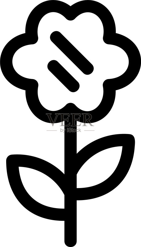 花朵图标或Logo独立符号图标素材