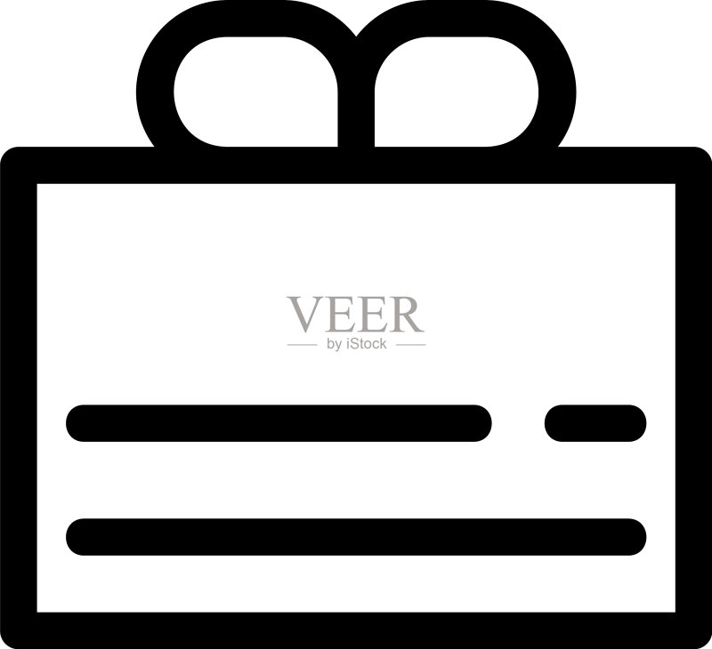 礼品盒图标或Logo独立符号图标素材