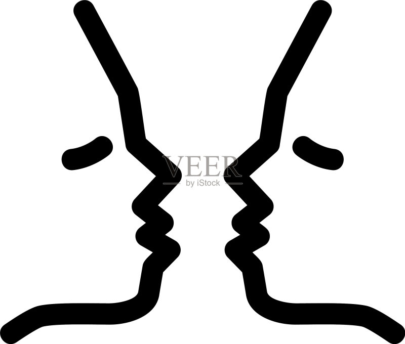 亲吻图标或标志独立符号图标素材